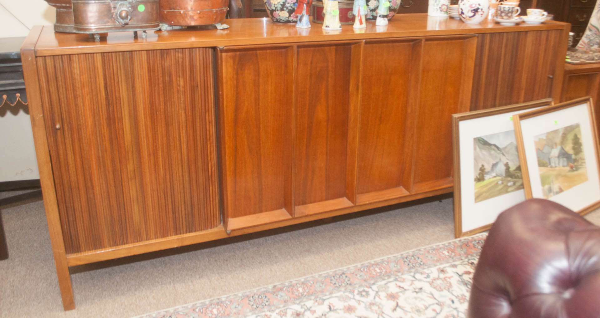 Appraisal: Mid-century modern credenza side cabinet