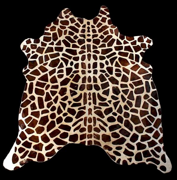 Appraisal: Unusual Taxidermy Spotted Cow Hide Giraffe Style Featured in this