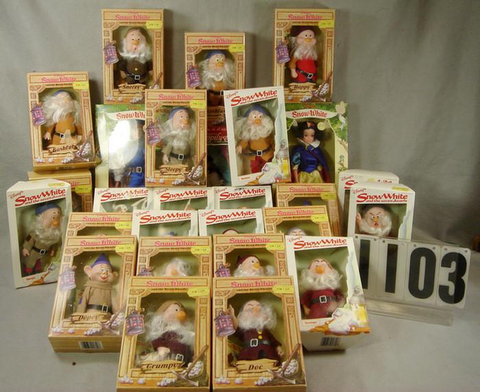 Appraisal: Lot of Disney Snow White Dolls all mint in the