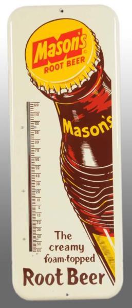 Appraisal: Tin Mason's Root Beer Thermometer Description High gloss sign but