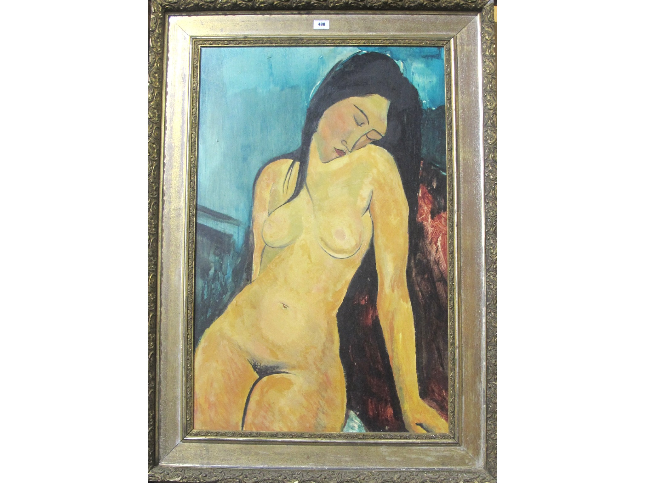 Appraisal: After AMEDEO MODIGLIANI Female nude oil on board