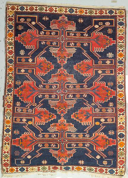 Appraisal: A Shirvan rug Caucasian late th century size approximately ft