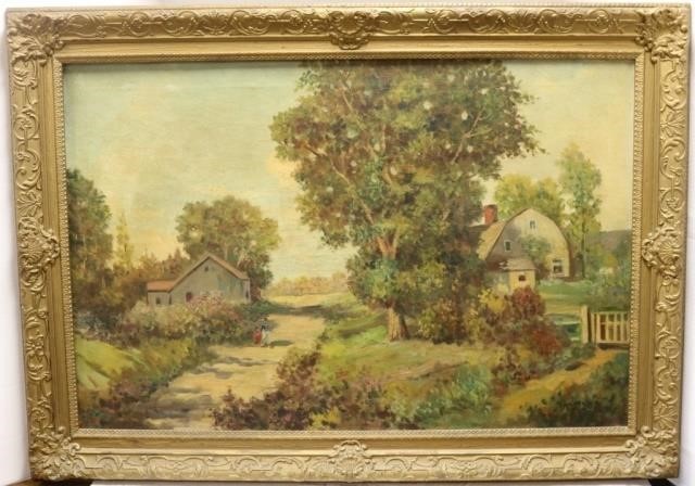 Appraisal: JOHN EDMUND CALIFANO - ILL CA ITALY OIL PAINTING ON