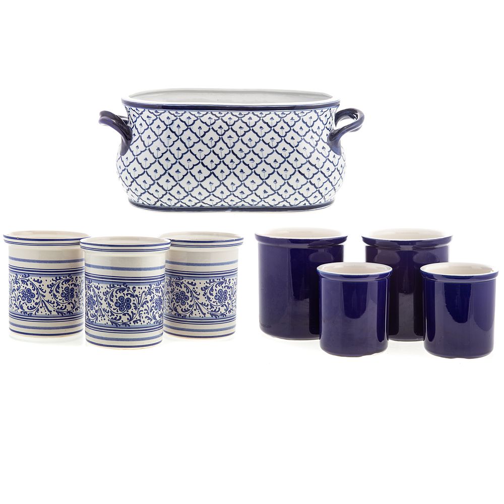 Appraisal: Ten Assorted Ceramic Storage Containers Includes three William Sonoma jars