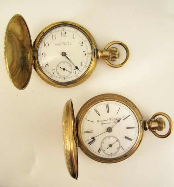 Appraisal: - Pocket Watches Includes kt GF Waltham Watch Co man's