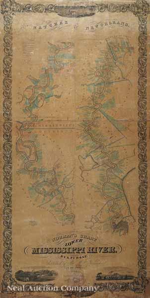 Appraisal: After Marie Adrien Persac American Louisiana - Norman's Chart of