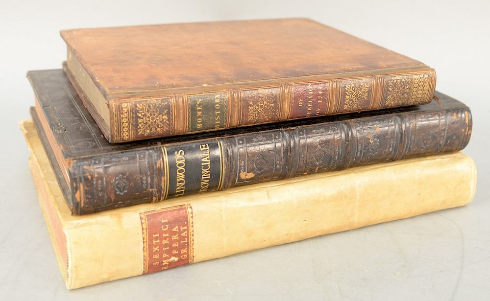 Appraisal: Group of three books Provinciale by WM Linwoods Oxford Latin