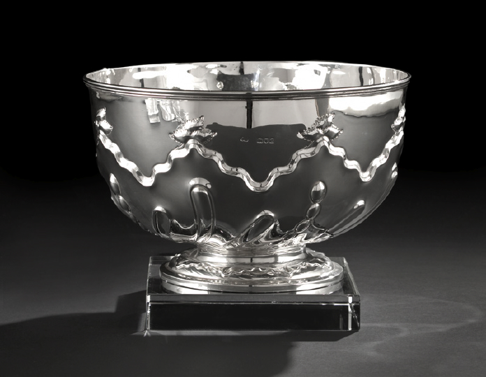 Appraisal: Late Victorian Sterling Silver Punch Bowl hallmarked London - by