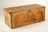 Appraisal: SEA CHEST - Mid th C slant front sea chest