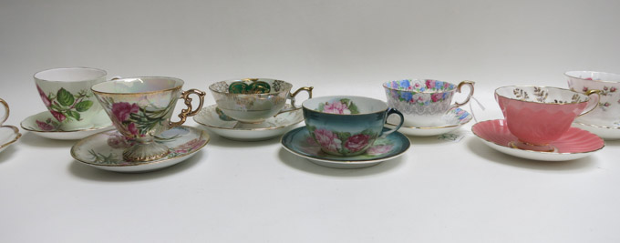 Appraisal: COLLECTION ASSORTED CUP SAUCER SETS twenty-three sets comprised of teacups