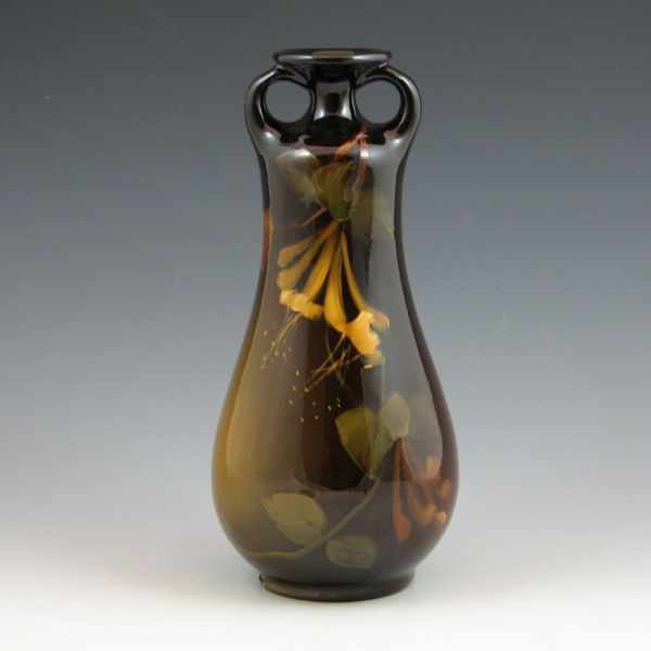 Appraisal: Weller Louwelsa standard glaze vase with floral decoration Marked Weller