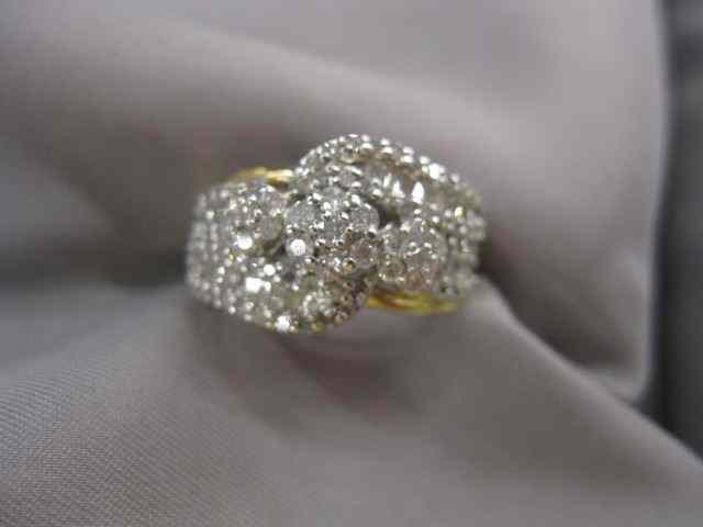 Appraisal: Diamond Ring baguette round diamonds totaling carats in k yellow