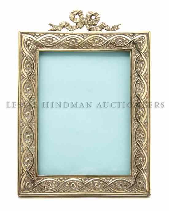 Appraisal: A Louis XVI Style Gilt Brass Frame of rectangular form