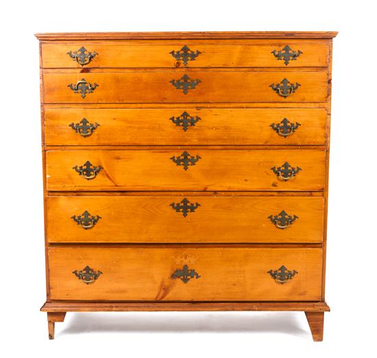 Appraisal: Sale Lot An American Maple Chest of Drawers th century