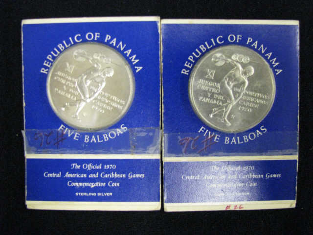 Appraisal: Panama Balboa Silver Coins UNC