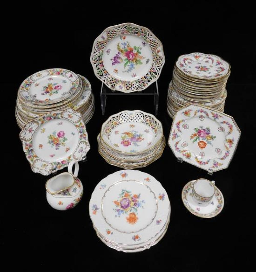 Appraisal: Carl Schuman Bavarian china dinnerware assembled set of pieces including