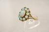 Appraisal: LADY'S RING - Opal and green garnet a center oval