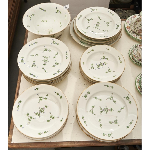 Appraisal: A French porcelain dinner service mid th c and later