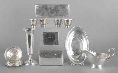 Appraisal: Collection of sterling silver tablewares ozt