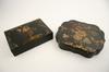 Appraisal: BOXES - Two mid th c papier mache boxes -