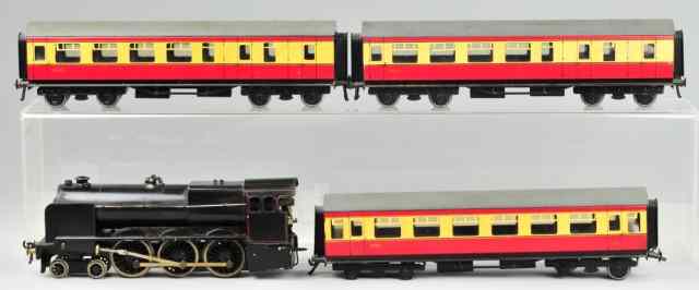 Appraisal: a BASSETT LOWKE LIVE STEAM TRAIN SET 'O' gauge set