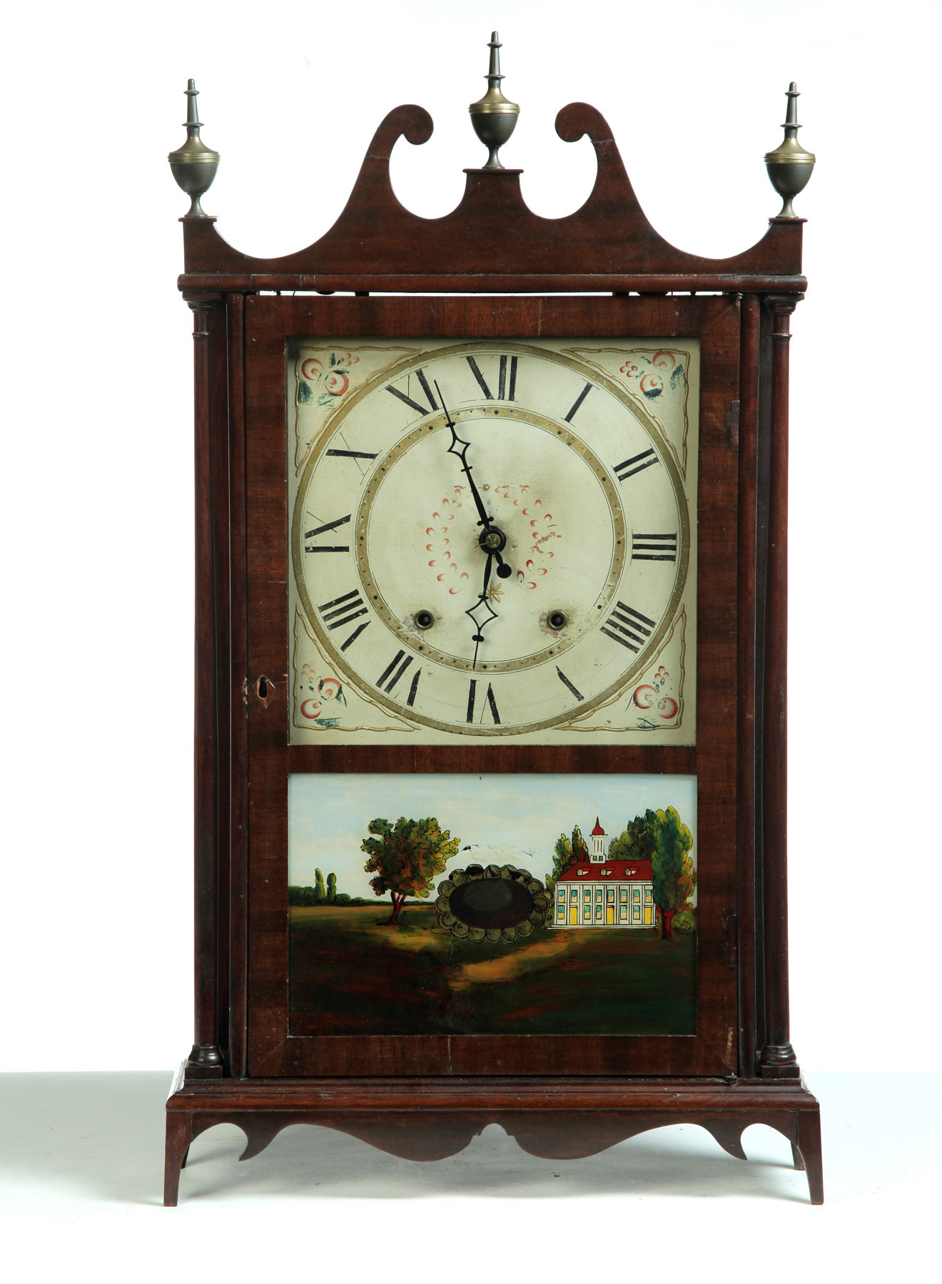 Appraisal: ELI TERRY PILLAR AND SCROLL CLOCK American nd quarter- th