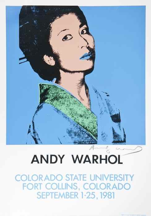 Appraisal: Andy Warhol - after Kimiko Powers offset lithograph printed in