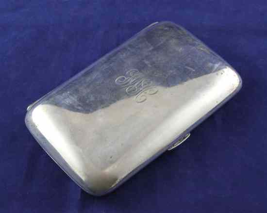 Appraisal: A late Victorian silver cigar case by George Unite with