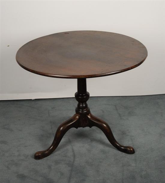 Appraisal: A L th E th C Mahogany Birdcage Tilt-top Tea