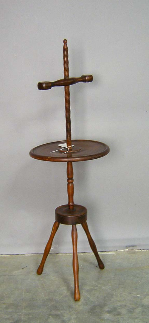 Appraisal: Maple adjustable candlestand h