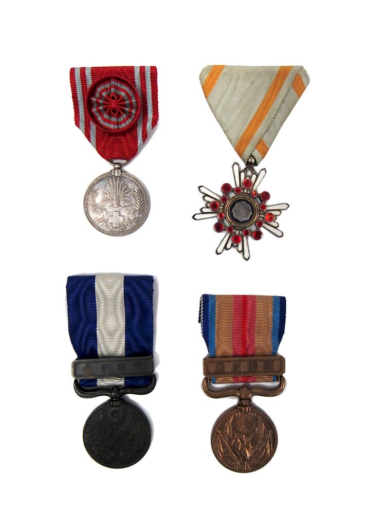 Appraisal: Group of Japanese Merit Medals Including an Order of the