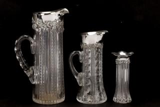 Appraisal: Gorham Sterling Cut Glass Table Articles Gorham American Rhode Island