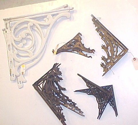 Appraisal: Cast iron brackets three sets of four and two sets