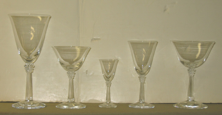 Appraisal: FOSTORIA SCEPTRE STEMWARE Comprising forty-seven pieces in five sizes including