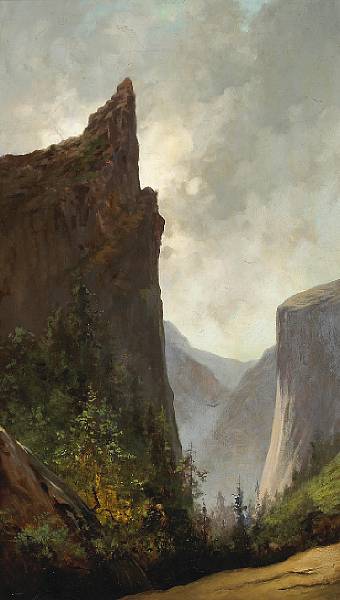 Appraisal: Jules Tavernier - Sentinel Rock and El Capitan circa unsigned