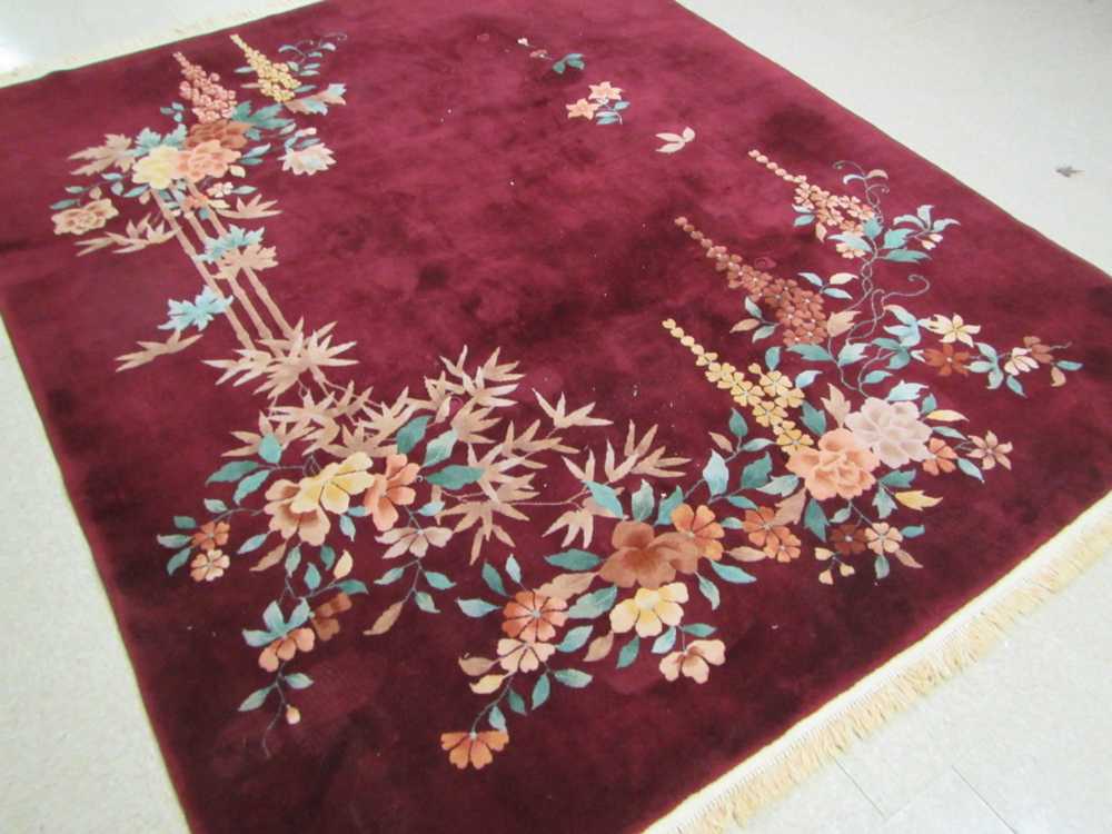 Appraisal: CHINESE EXPORT NICHOLS CARPET Nichols Super Yarn Carpets Factory founded