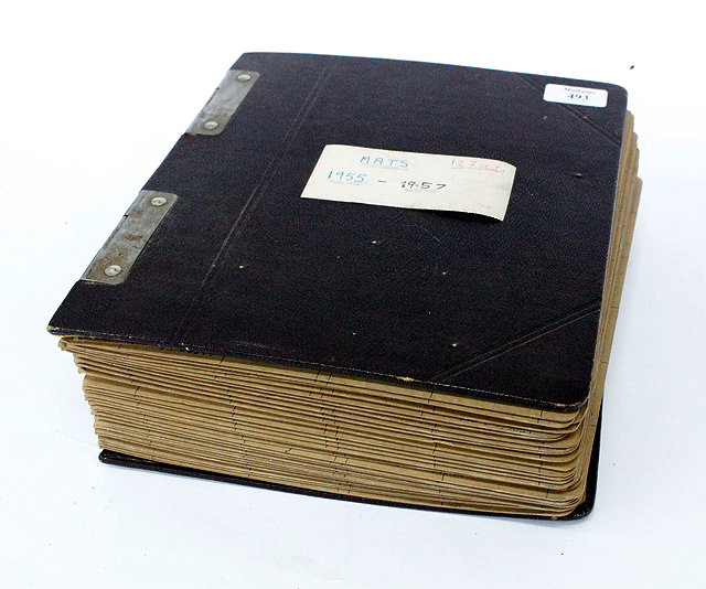 Appraisal: A LARGE ALBUM containing a number of beer mats the