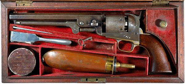 Appraisal: A cased Colt Hartford London st Model Navy percussion revolver