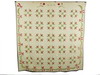 Appraisal: QUILT - X - th C patchwork quilt white background