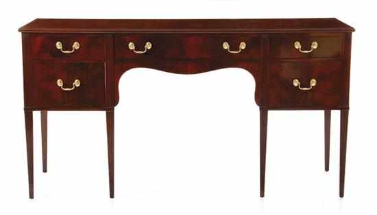 Appraisal: Berkey and Gay Federal style carved mahogany sideboard circa rectangular