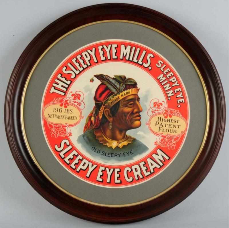 Appraisal: Sleepy Eye Mills Sleepy Eye Cream Flower label lithograph Clean