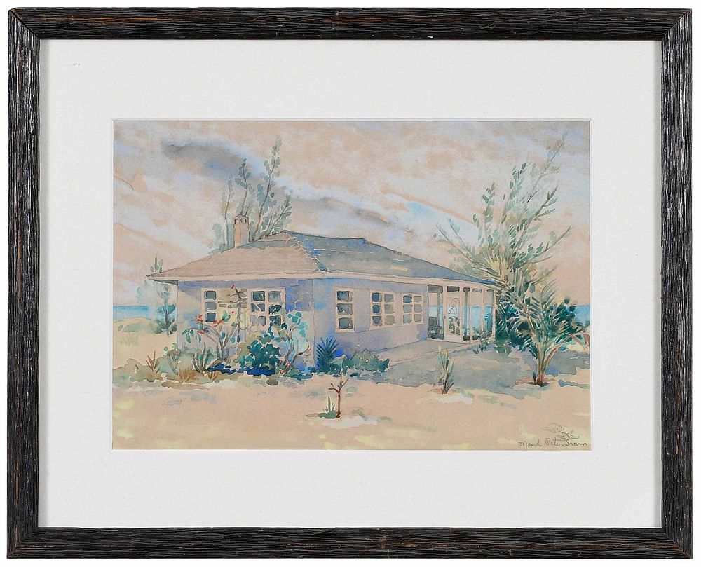 Appraisal: Maud Petersham American - Florida Cottage signed lower right Maud