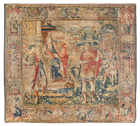 Appraisal: Sale Lot A Flemish Wool Tapestry th century depicting a