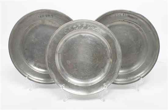 Appraisal: A Collection of Eighteen Pewter Plates th century each of