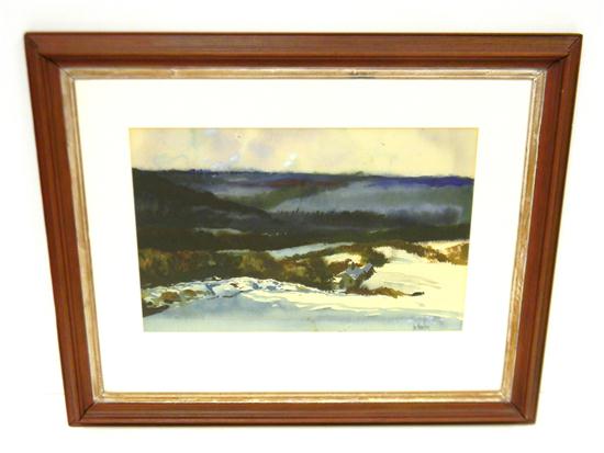 Appraisal: William Thomson American th C watercolor on cream-colored paper depicting