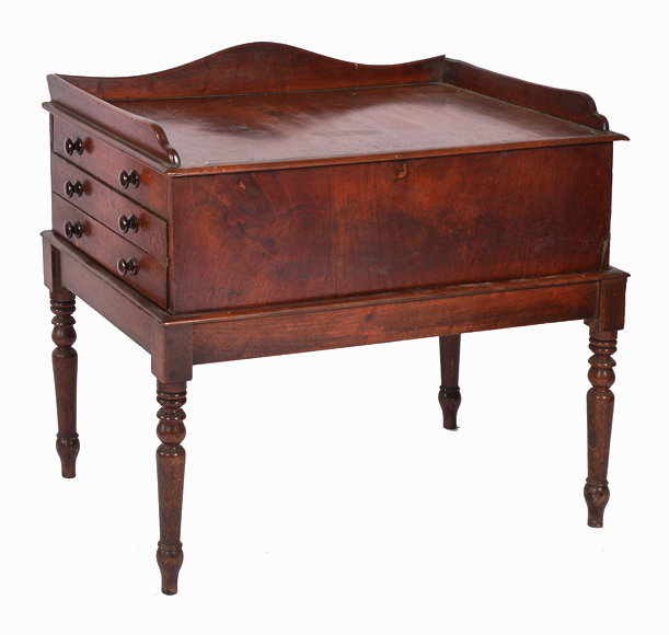 Appraisal: A TH CENTURY MAHOGANY FOLIO SIDE OR COLLECTORS CABINET ON