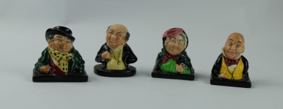 Appraisal: Royal Doulton Dickens Busts comprising Tony Weller Pickwick Sairy Gamp