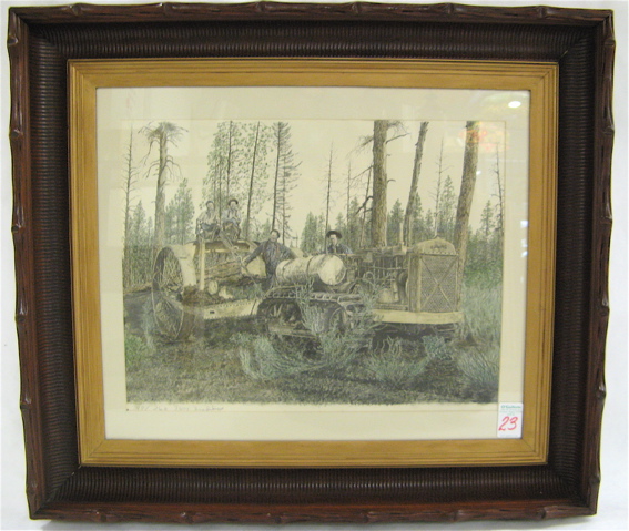 Appraisal: TERRY MADDOX COLOR OFF-SET LITHOGRAPH Oregon th century Early th