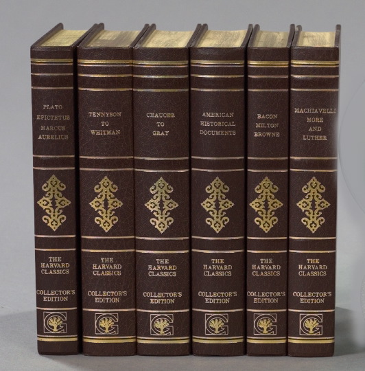 Appraisal: Collection of Approximately Twenty-Nine Decorative Leather Bindings of The Harvard