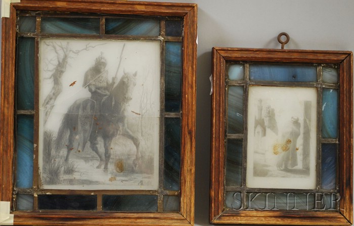 Appraisal: John La Farge American - Lot of Two Clich -verre